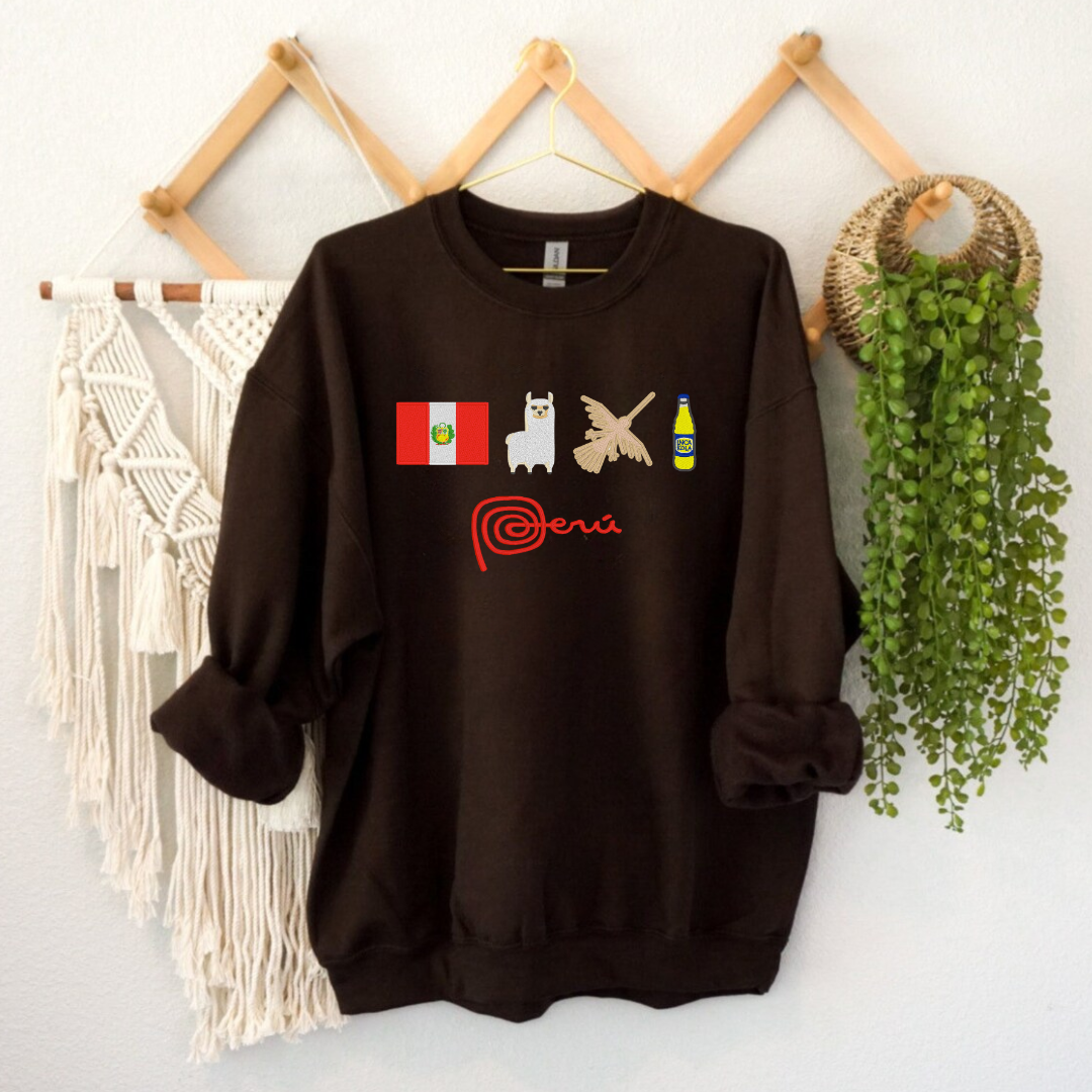 Festive Peru Embroidered Sweatshirt