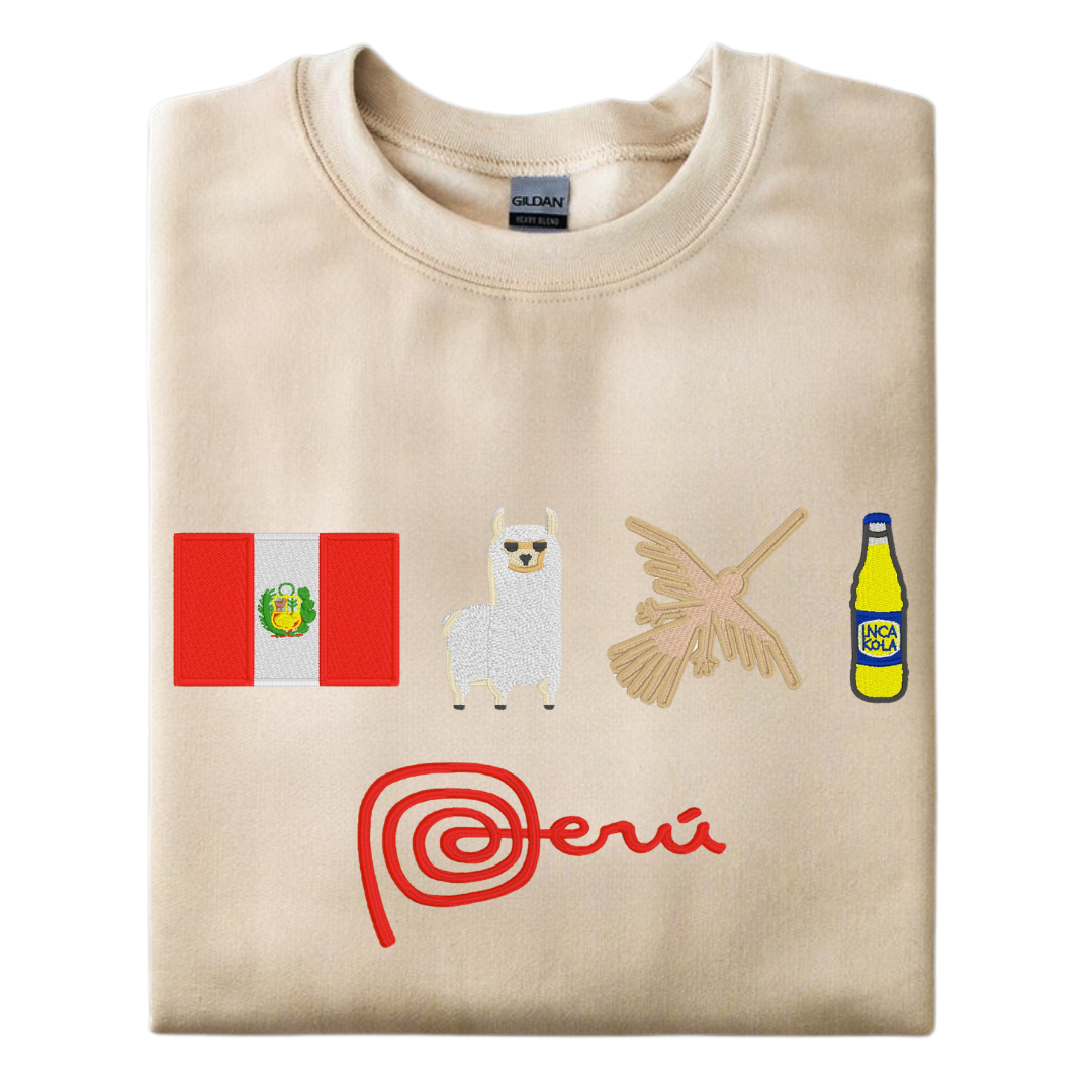 Festive Peru Embroidered Sweatshirt
