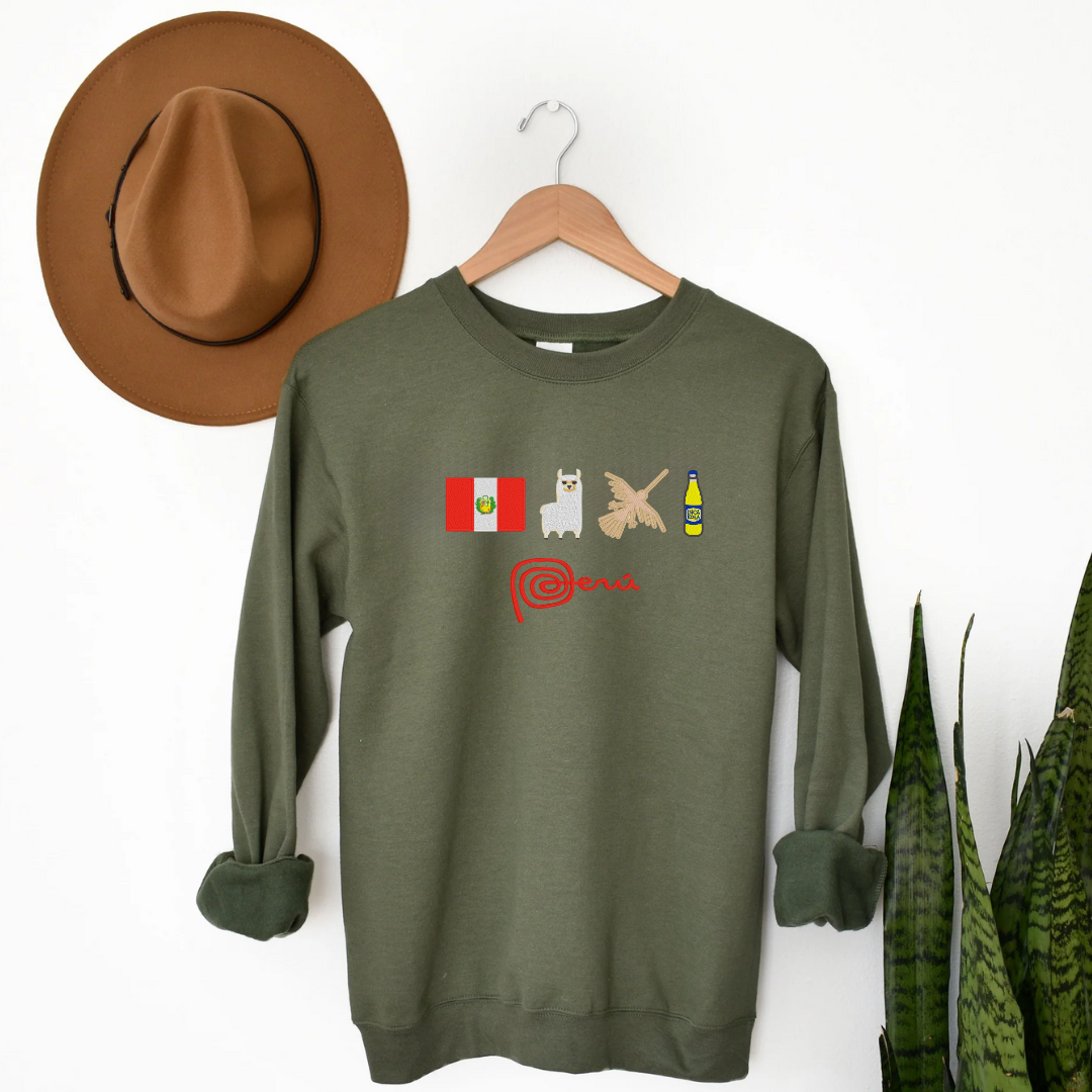 Festive Peru Embroidered Sweatshirt