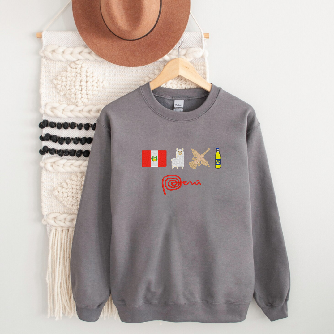 Festive Peru Embroidered Sweatshirt