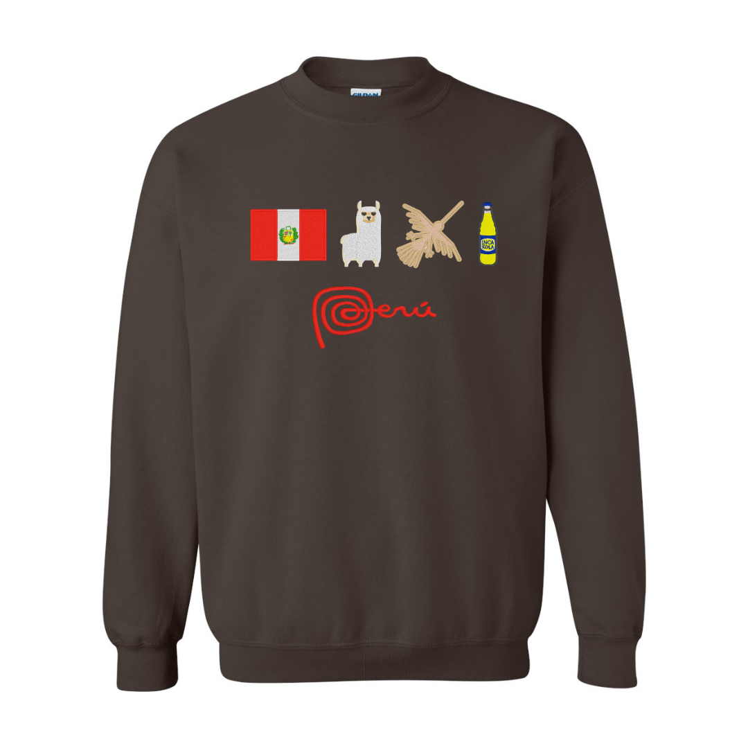 Festive Peru Embroidered Sweatshirt