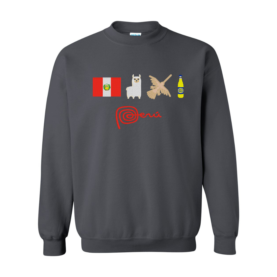 Festive Peru Embroidered Sweatshirt