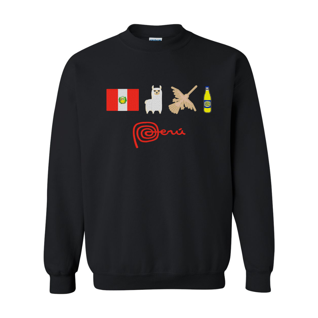 Festive Peru Embroidered Sweatshirt