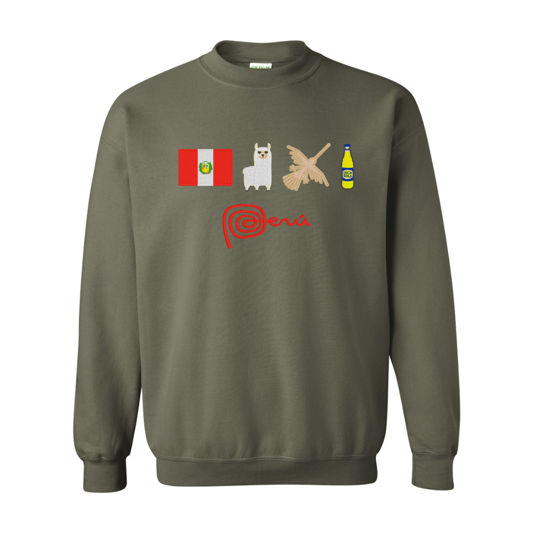 Festive Peru Embroidered Sweatshirt
