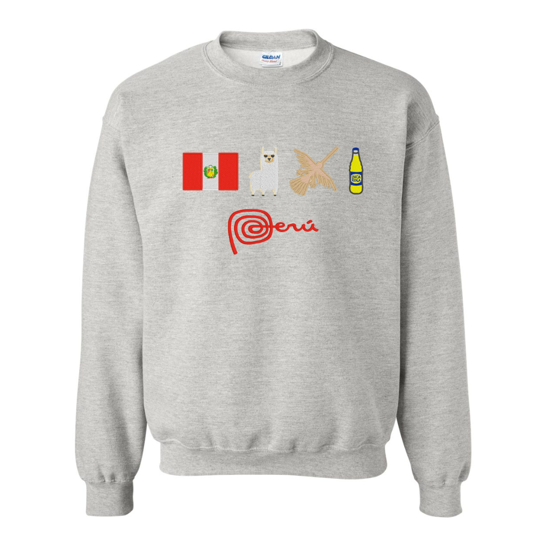Festive Peru Embroidered Sweatshirt
