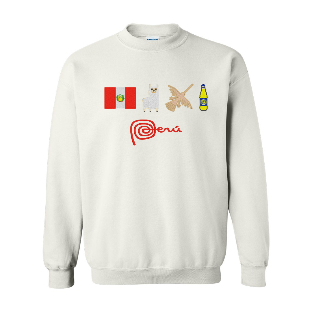 Festive Peru Embroidered Sweatshirt