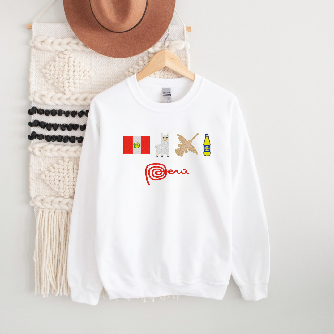 Festive Peru Embroidered Sweatshirt