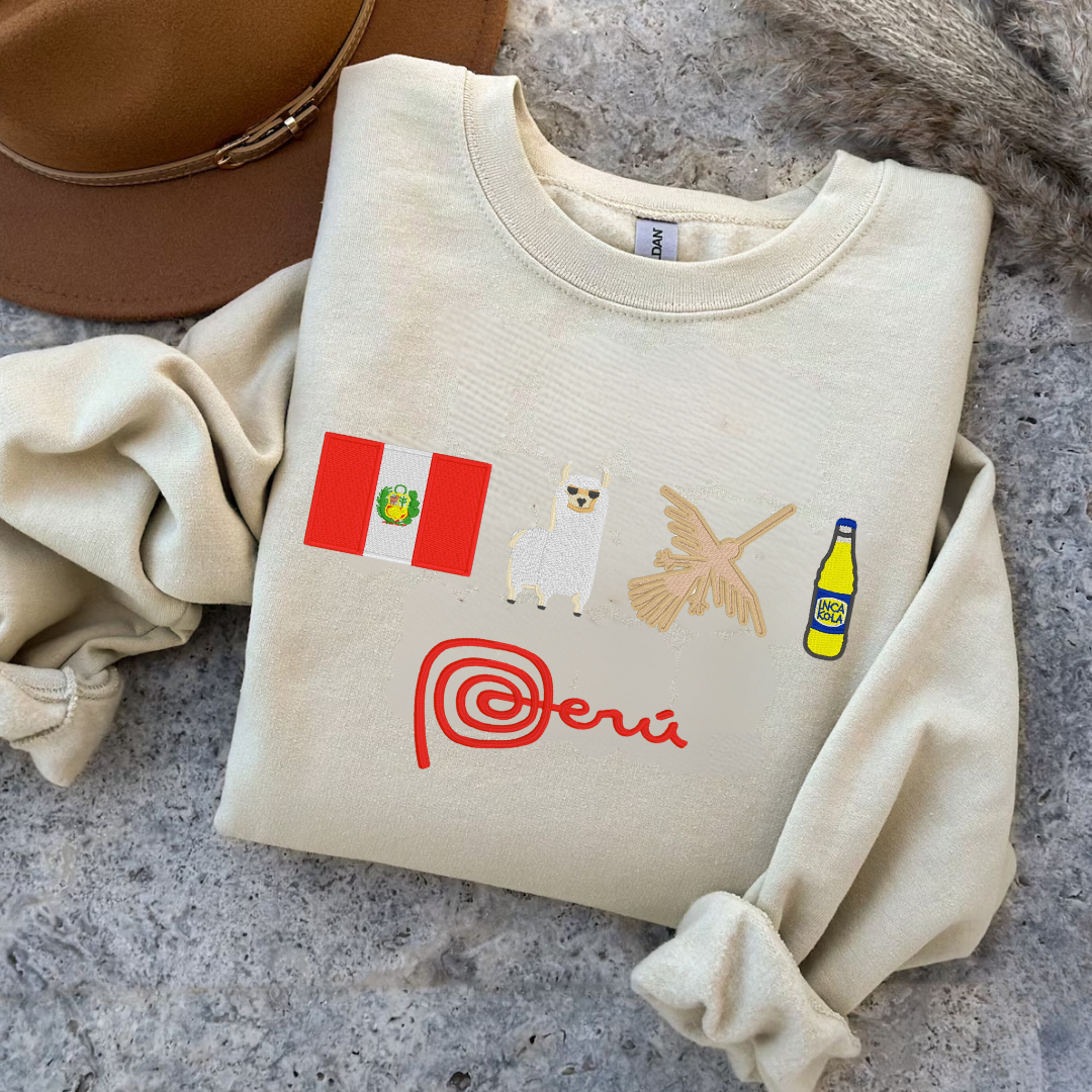 Festive Peru Embroidered Sweatshirt