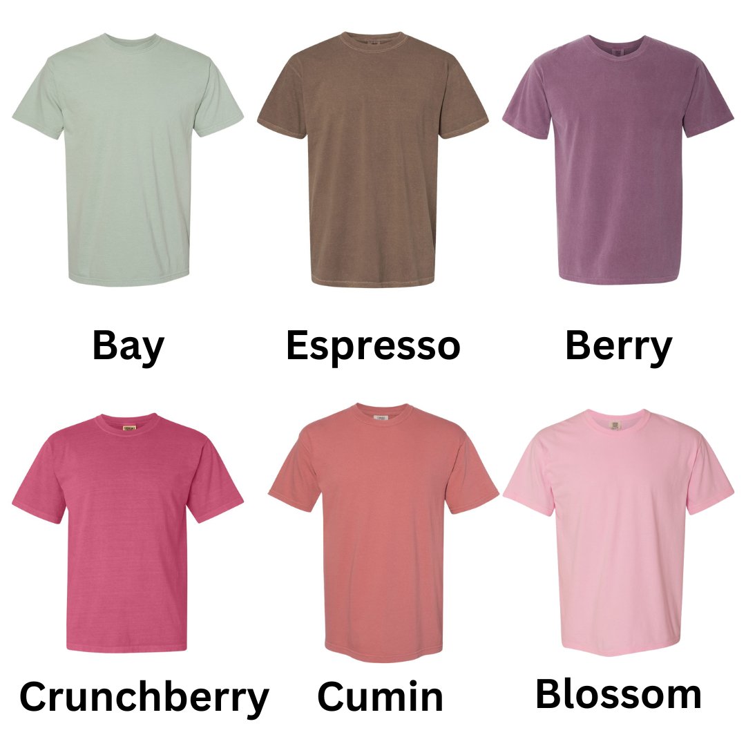 Latina Embroidered Cursive T-Shirt by Comfort Colors - Embroiderzilla