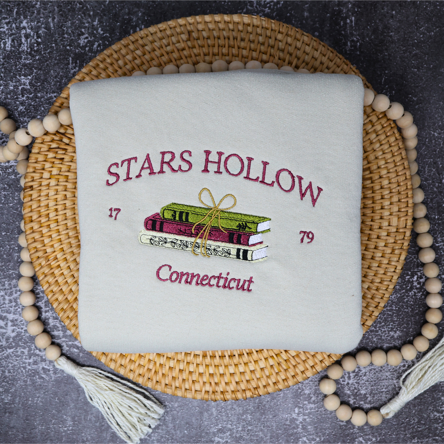 Stars Hollow 1770 Connecticut Embroidered Sweatshirt - Embroiderzilla