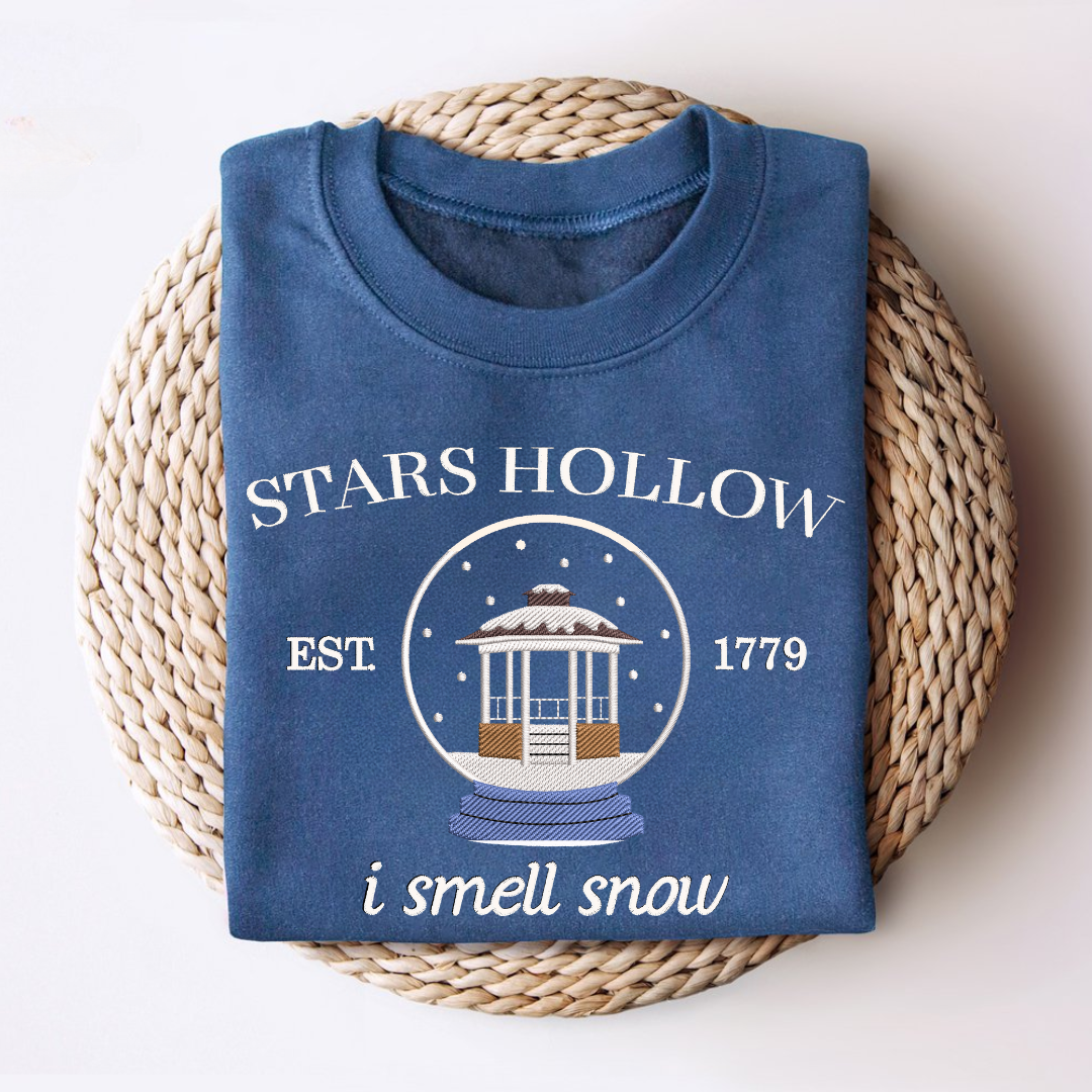 Stars Hollow 'I Smell Snow' Embroidered Sweatshirt