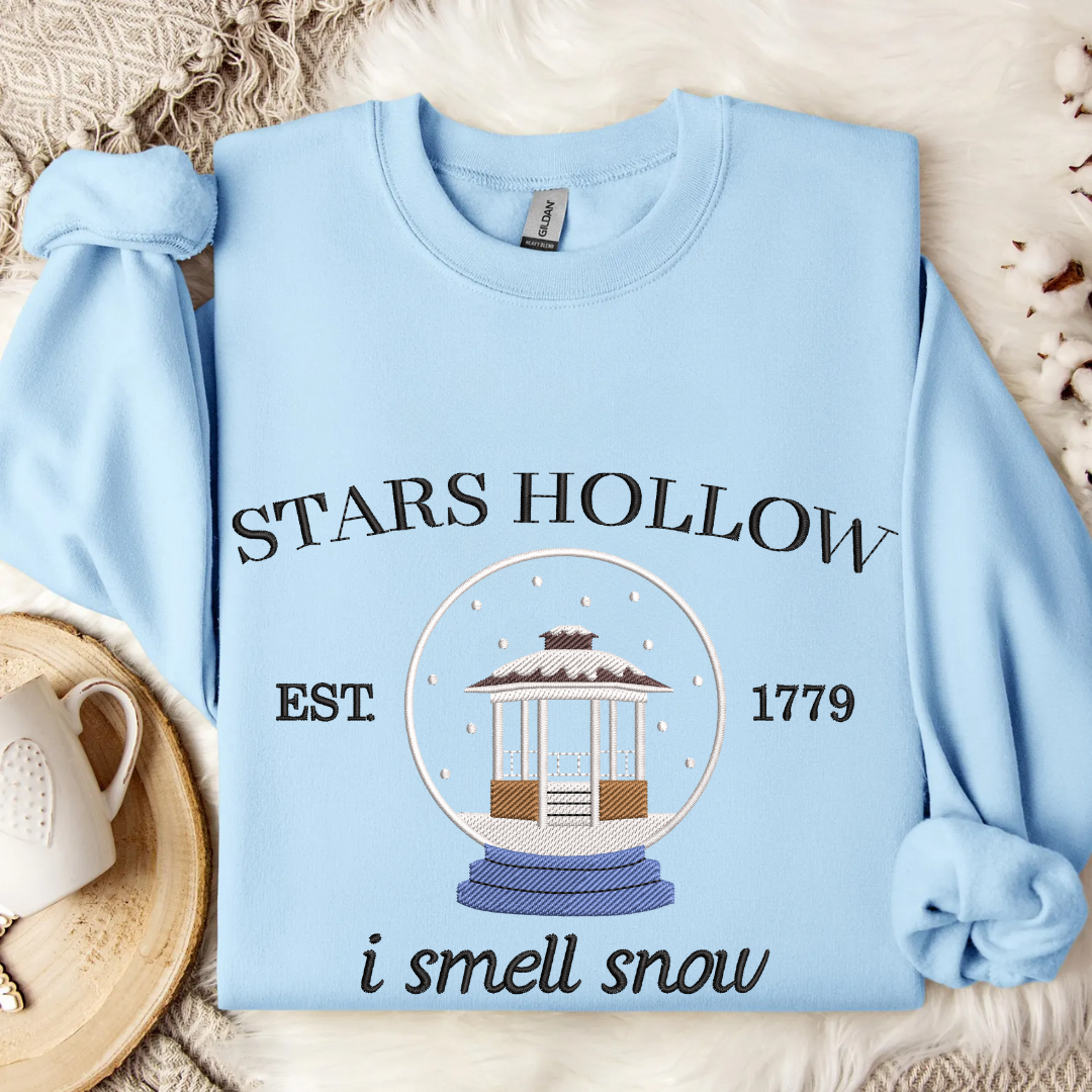 Stars Hollow 'I Smell Snow' Embroidered Sweatshirt