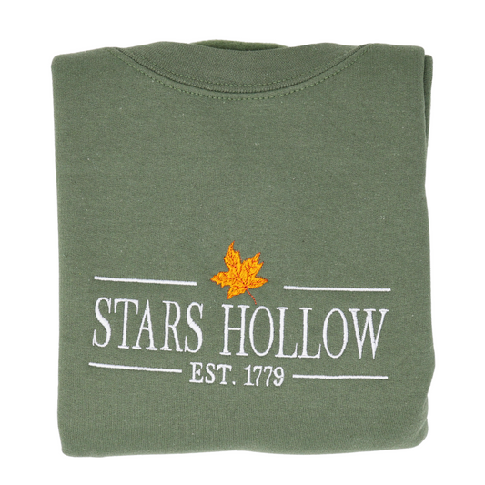 Stars Hollow 1779 Embroidered Crewneck Sweatshirt - Embroiderzilla