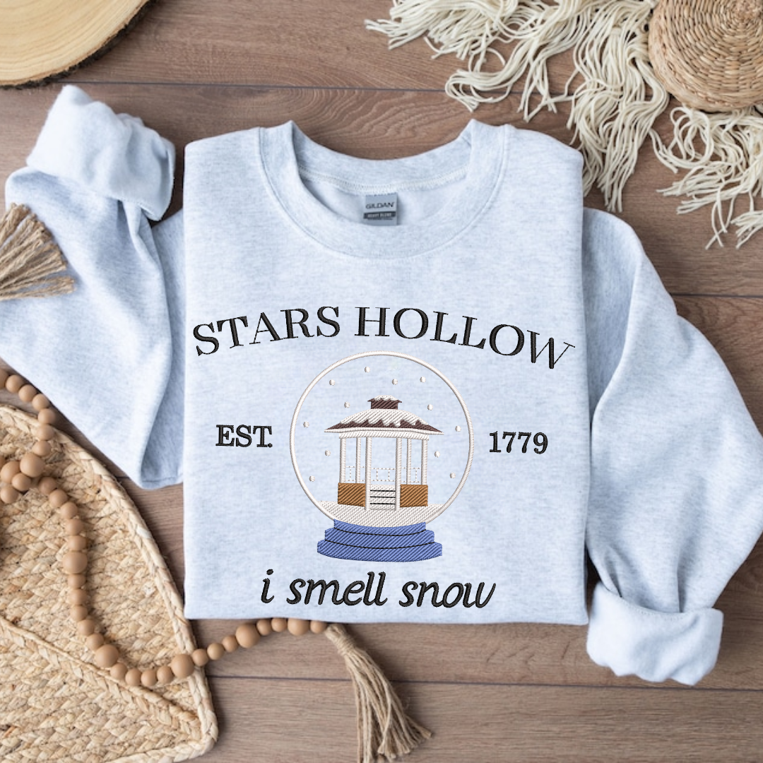 Stars Hollow 'I Smell Snow' Embroidered Sweatshirt