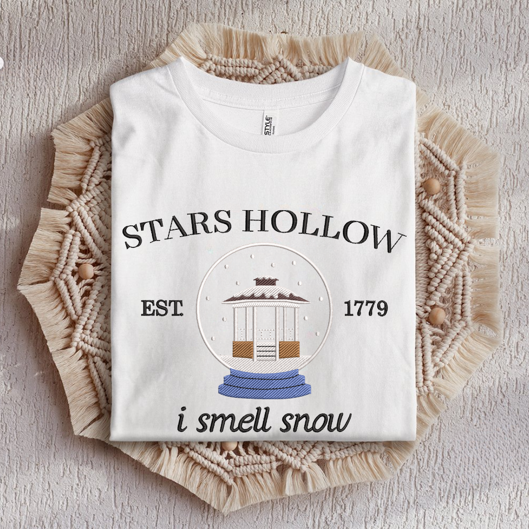 Stars Hollow 'I Smell Snow' Embroidered Sweatshirt