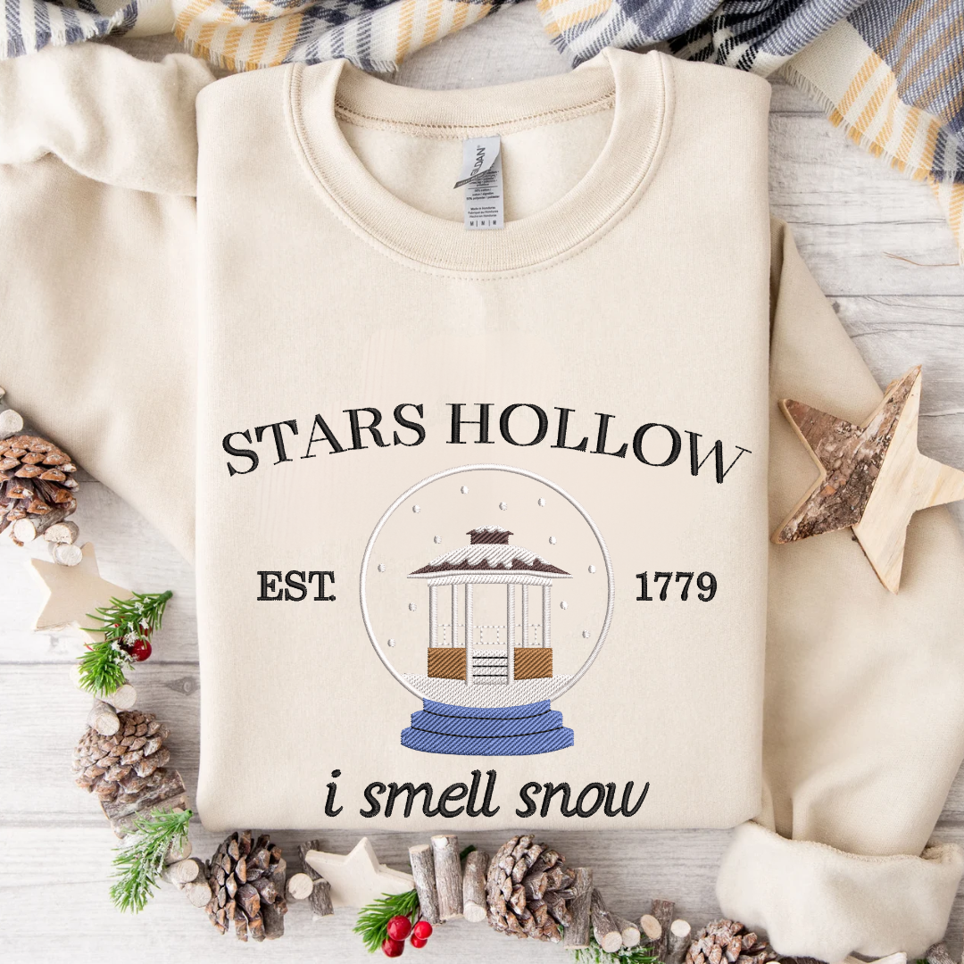 Stars Hollow 'I Smell Snow' Embroidered Sweatshirt