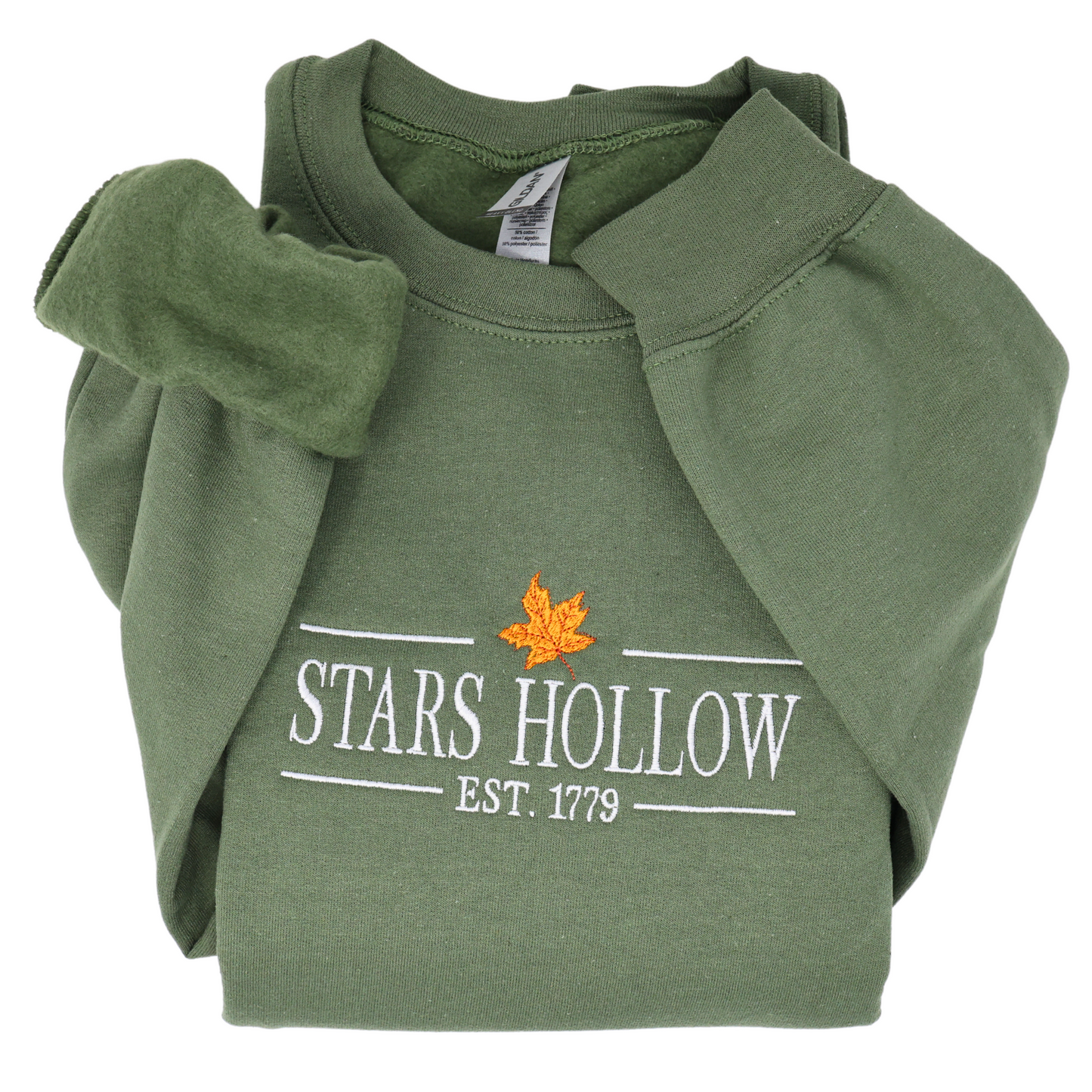 Stars Hollow 1779 Embroidered Crewneck Sweatshirt - Embroiderzilla