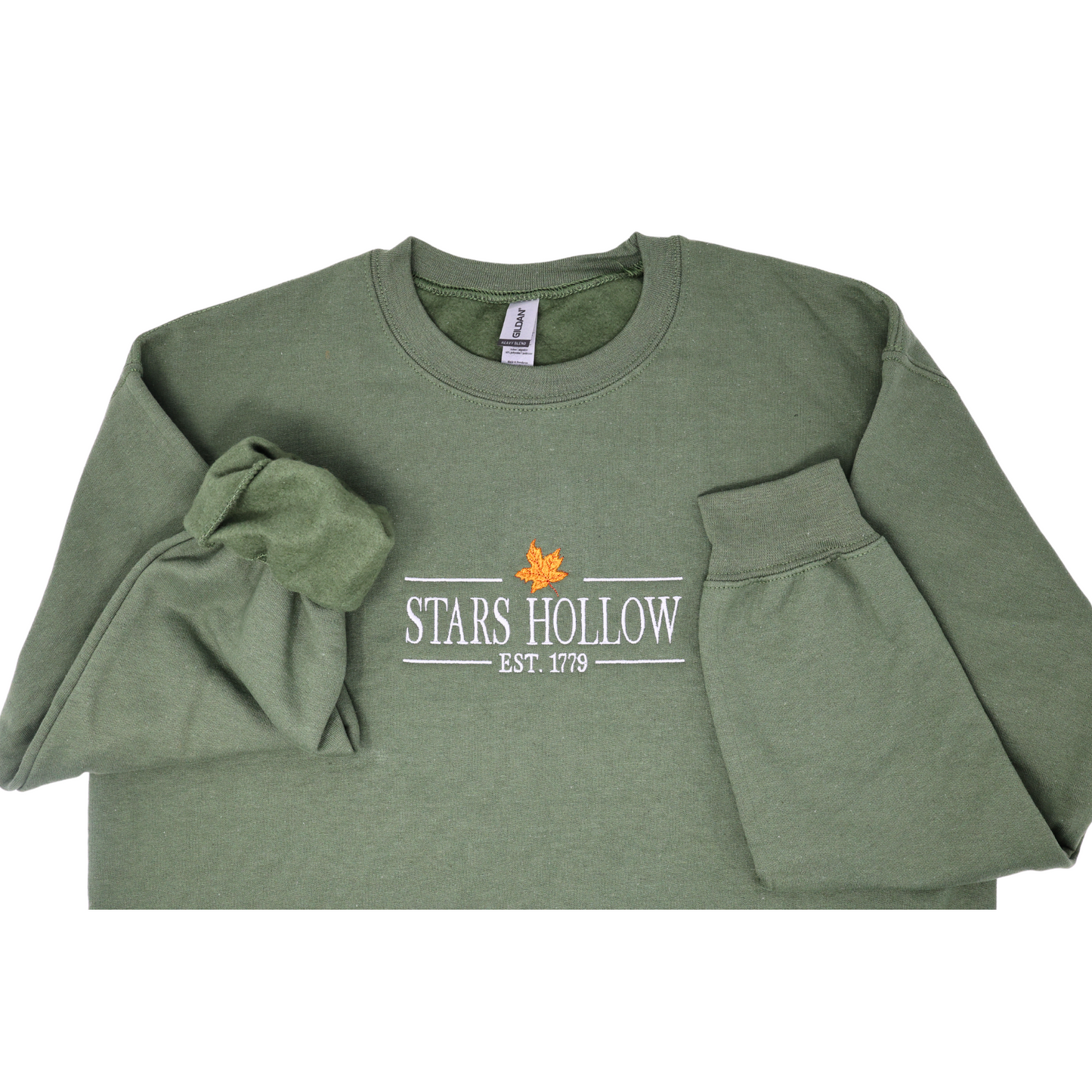 Stars Hollow 1779 Embroidered Crewneck Sweatshirt - Embroiderzilla