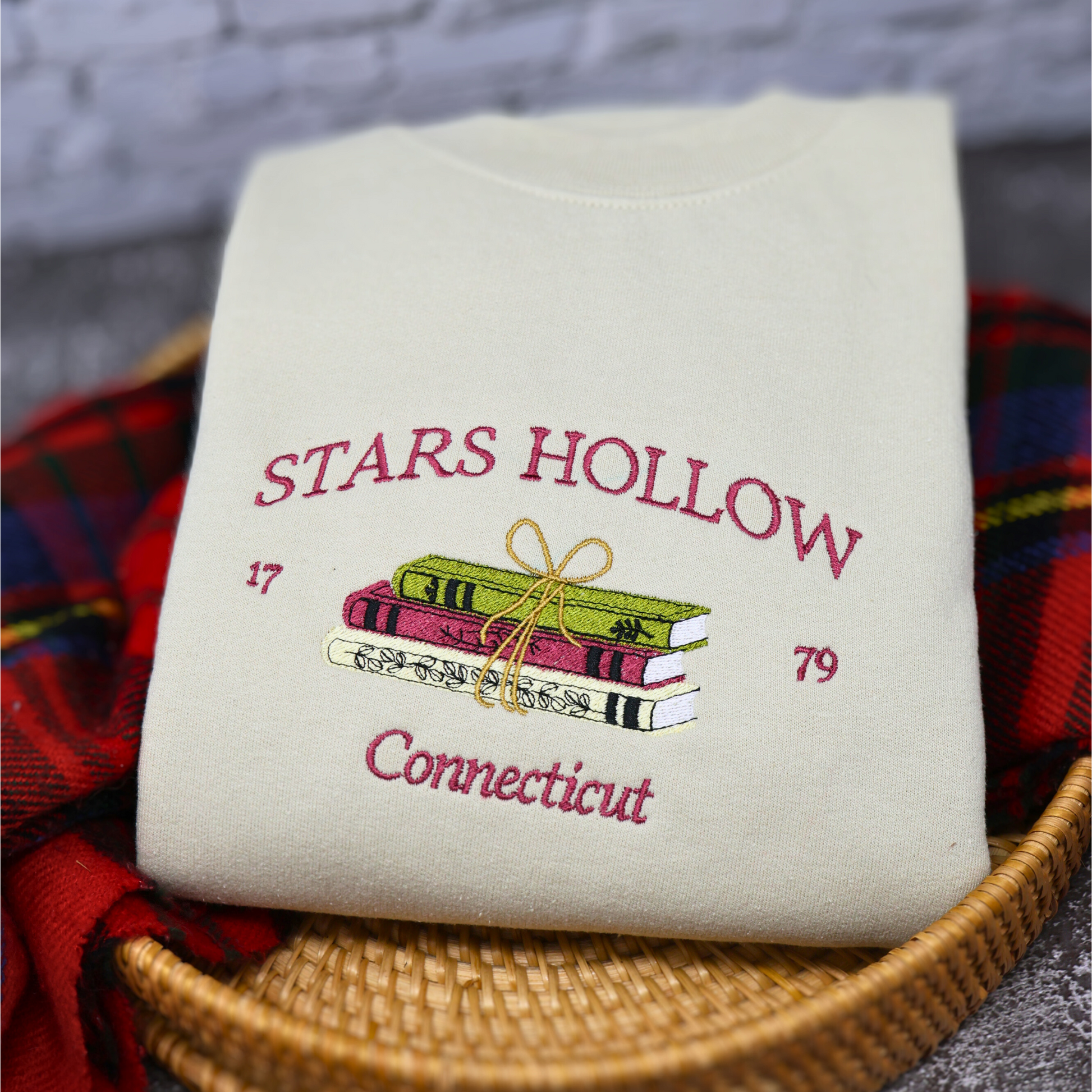 Stars Hollow 1770 Connecticut Embroidered Sweatshirt - Embroiderzilla