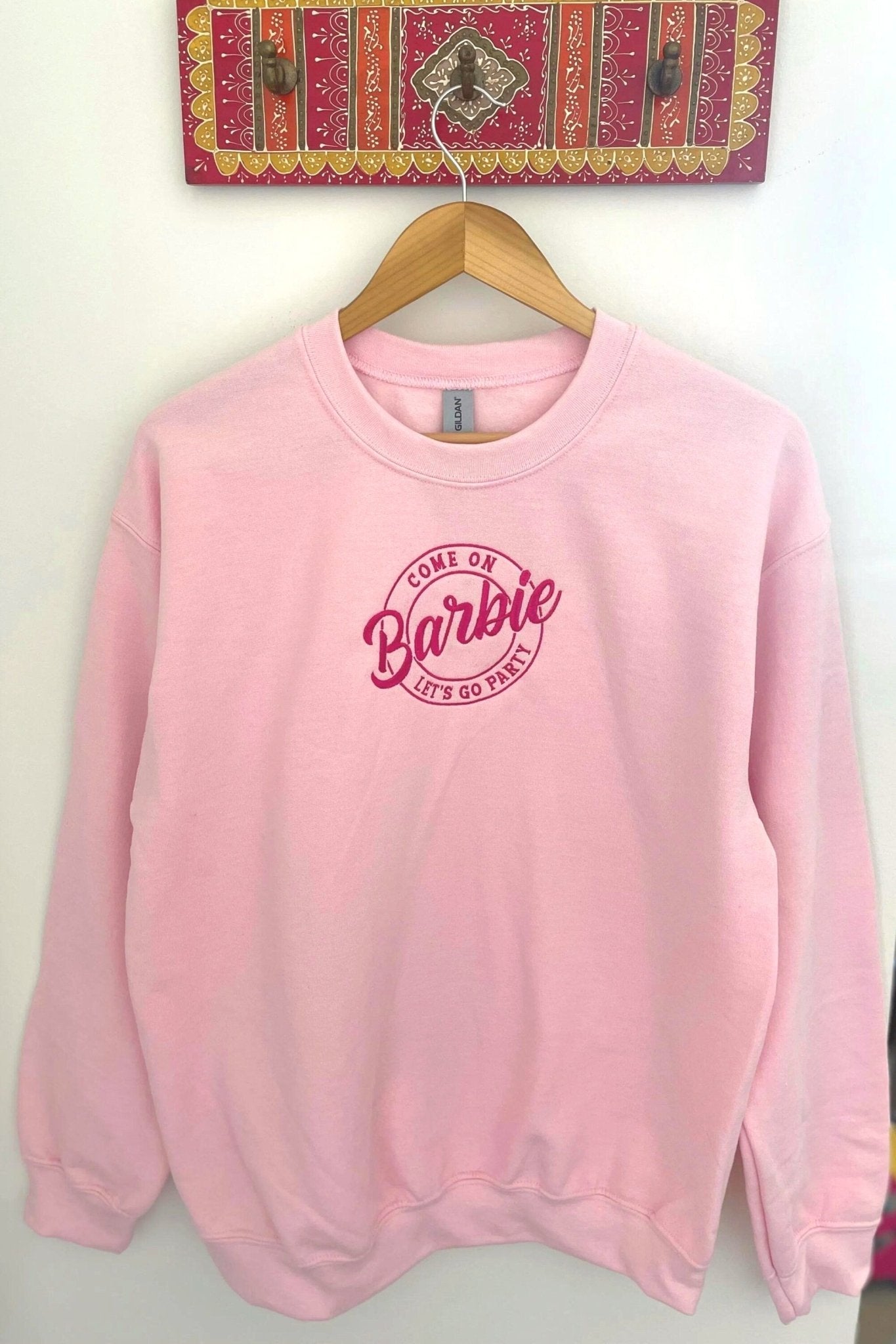 Barbie Embroidered Crewneck Sweatshirt - Embroiderzilla