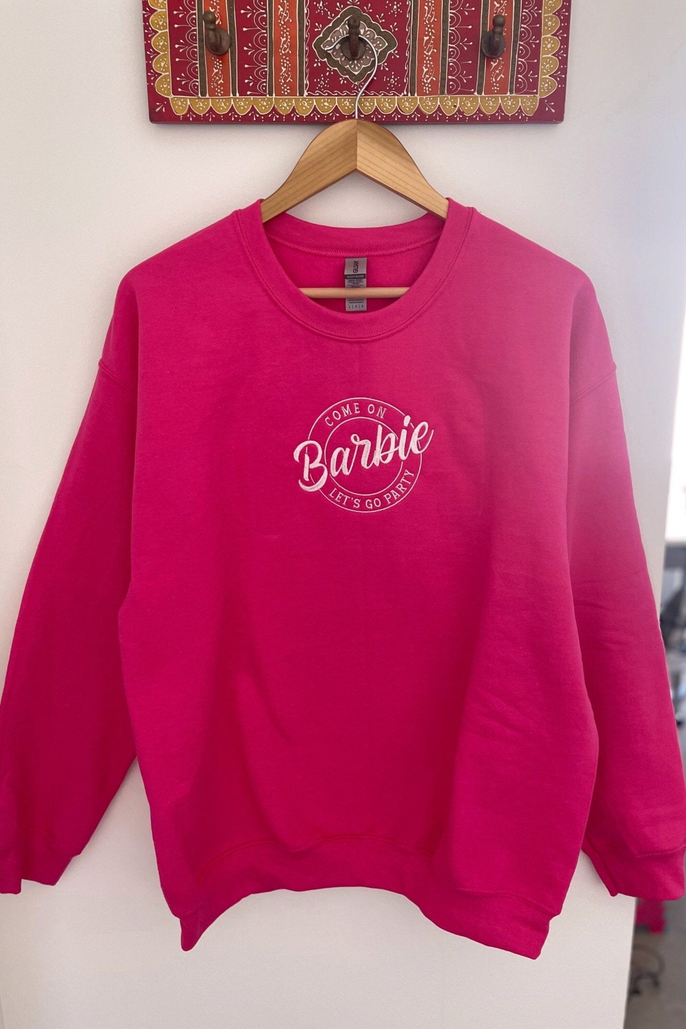 Barbie Embroidered Crewneck Sweatshirt - Embroiderzilla