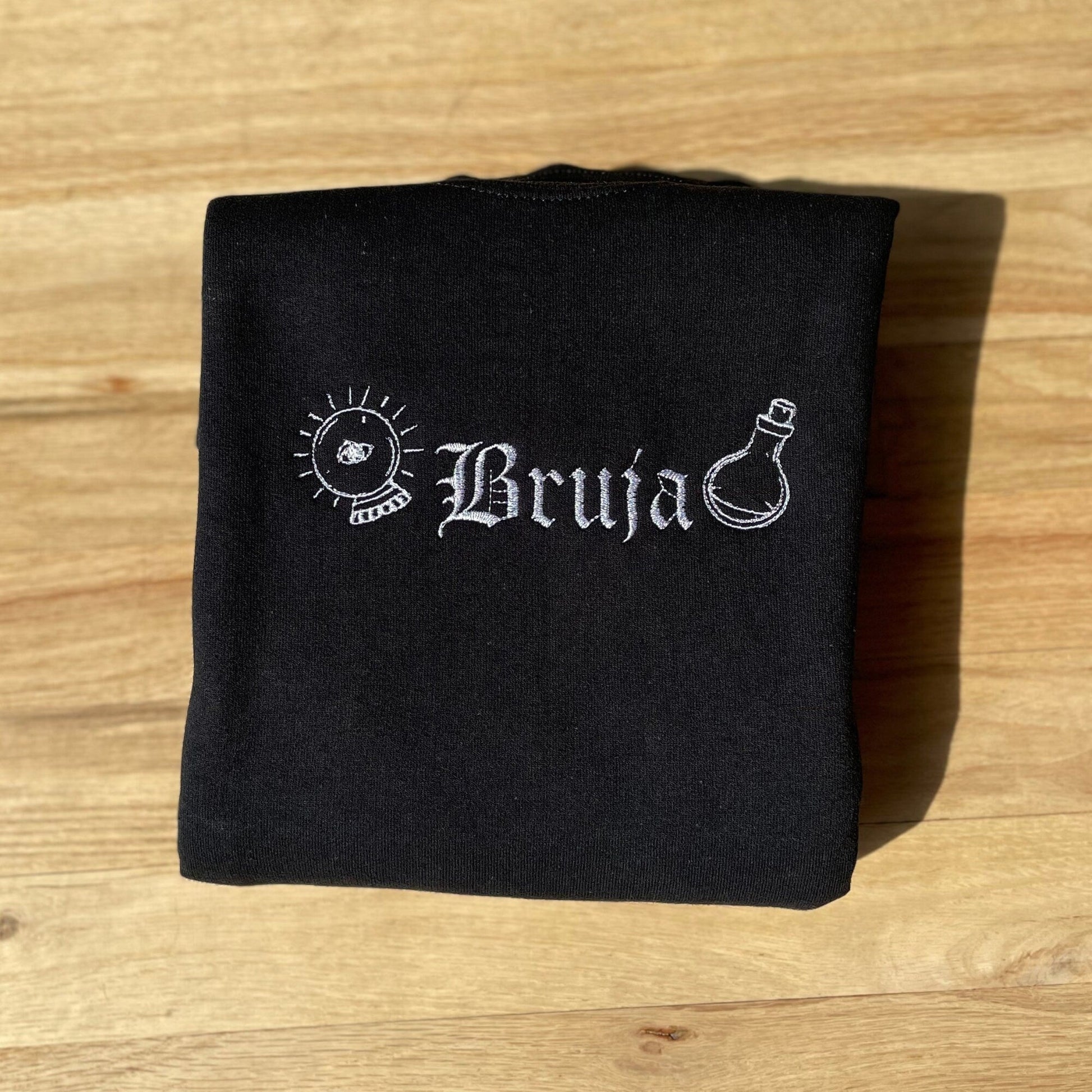 Bruja (Witch) Halloween Embroidered Sweatshirt - Embroiderzilla