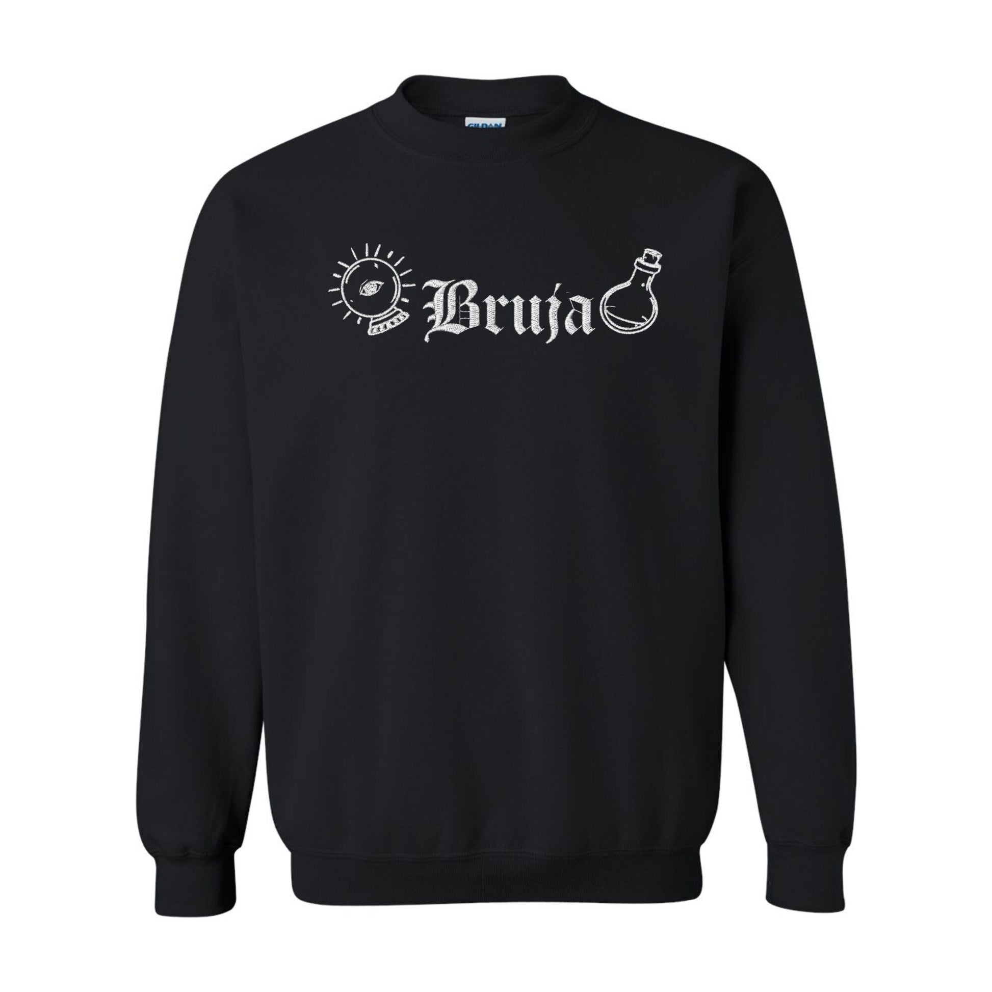 Bruja (Witch) Halloween Embroidered Sweatshirt - Embroiderzilla