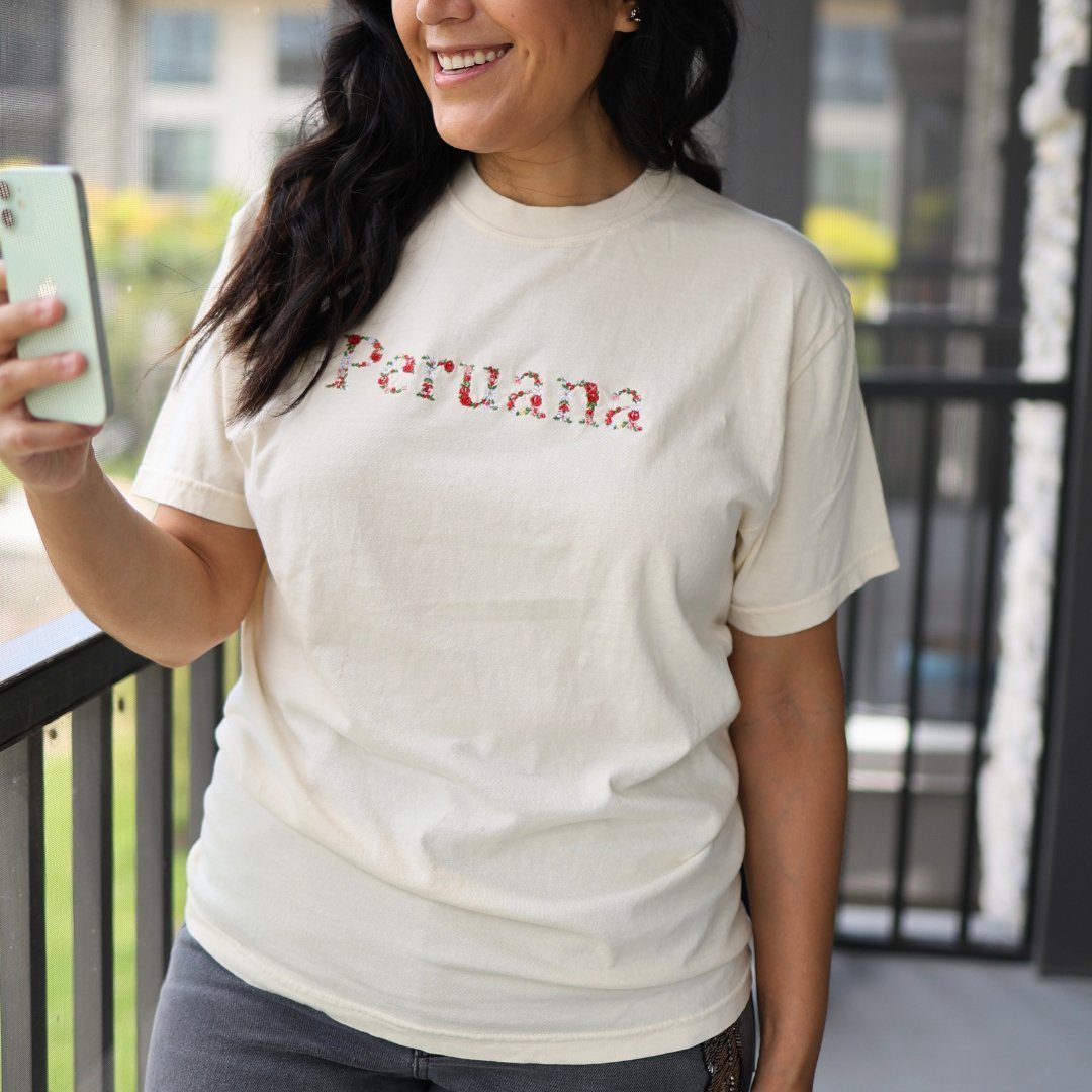 Embroidered "Peruana" T-Shirt - A Blend of Comfort and Cultural Pride - Embroiderzilla