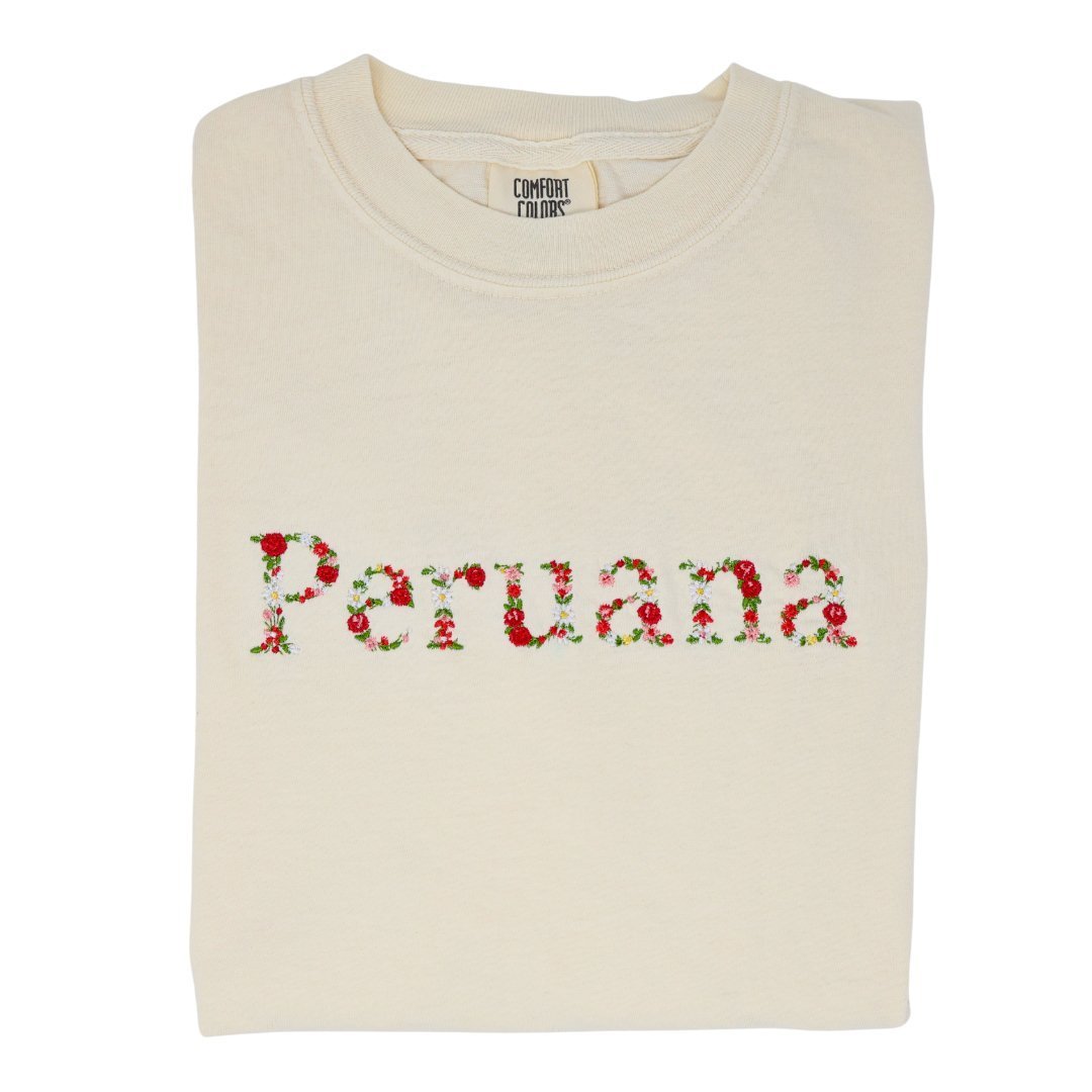 Embroidered "Peruana" T-Shirt - A Blend of Comfort and Cultural Pride - Embroiderzilla