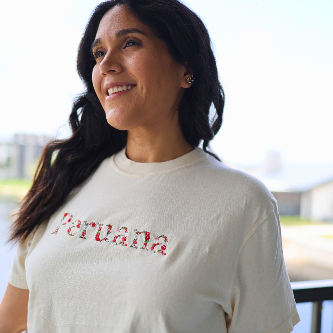 Embroidered "Peruana" T - Shirt - A Blend of Comfort and Cultural Pride - Embroiderzilla