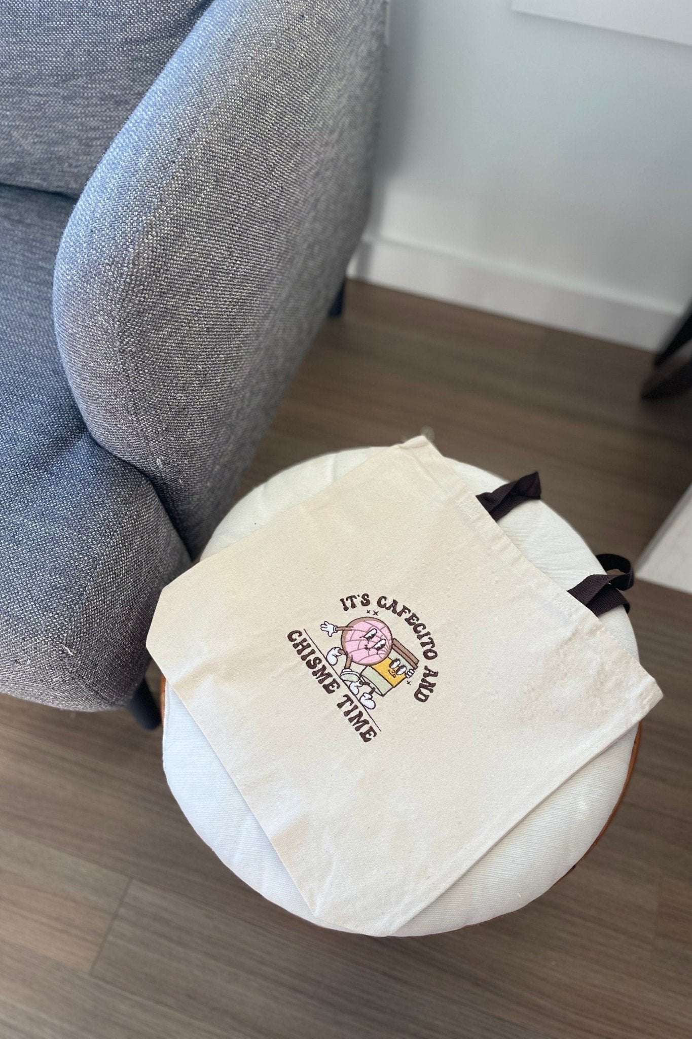 It's Cafecito & Chisme Time Embroidered Tote Bag - Embroiderzilla