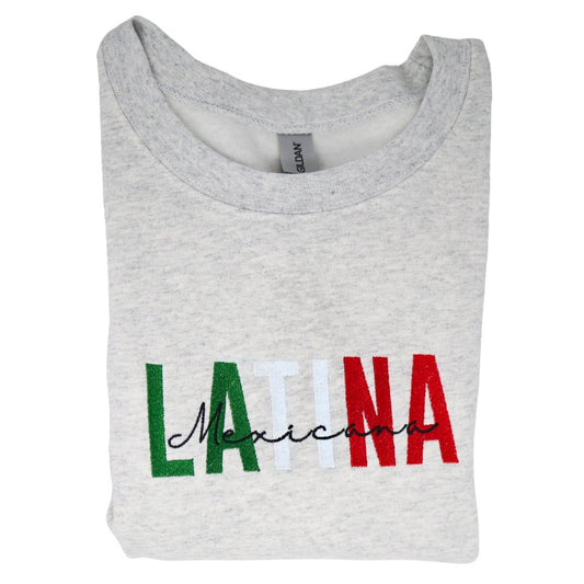 Latina Mexicana Embroidered Sweatshirt, Latina Sweatshirt - Embroiderzilla