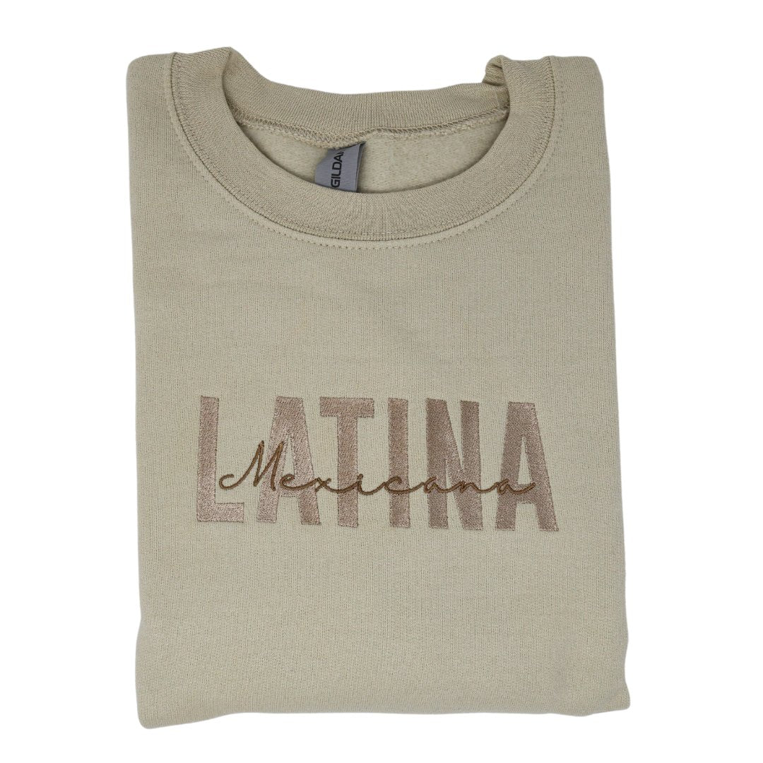 Latina Mexicana Embroidered Sweatshirt, Latina Sweatshirt - Embroiderzilla