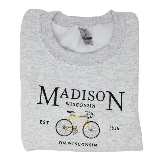 Madison Wisconsin Embroidered Sweatshirt - Embroiderzilla