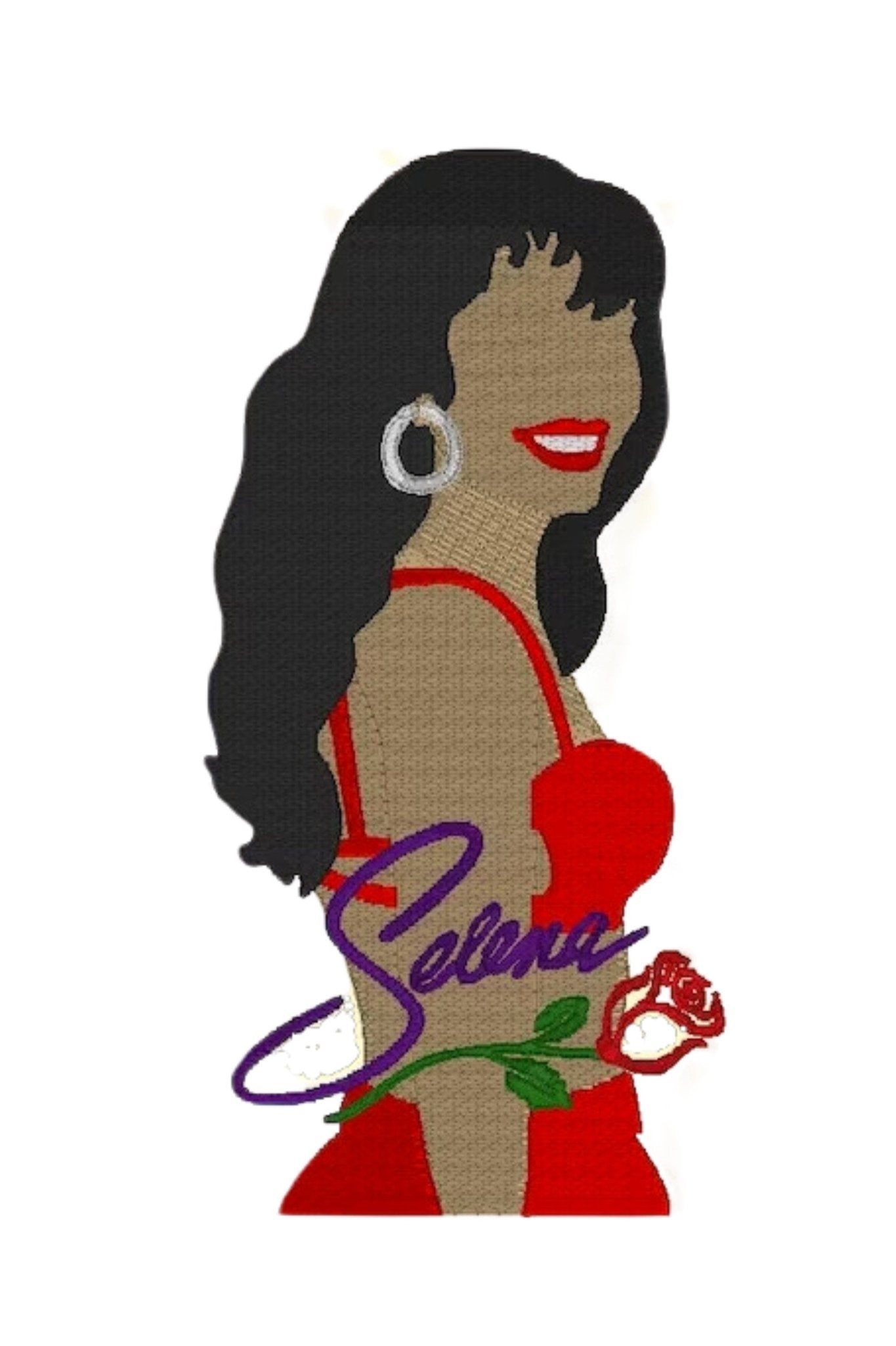 Selena Embroidered Crewneck Sweatshirt - Selena Quintanilla - Embroiderzilla