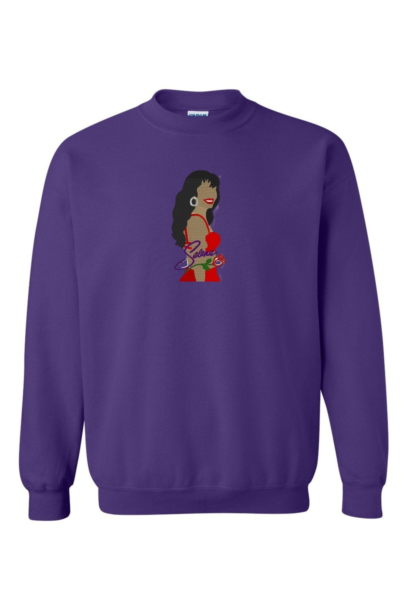 Selena Embroidered Crewneck Sweatshirt - Selena Quintanilla - Embroiderzilla