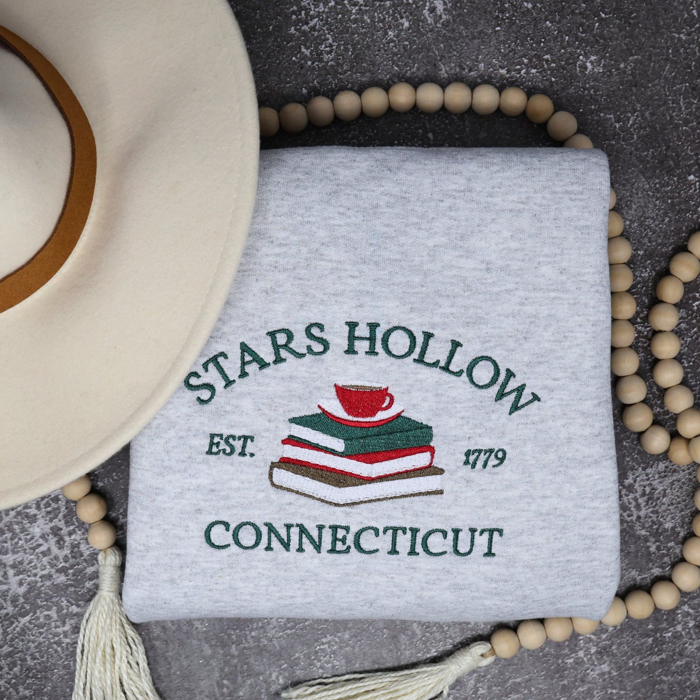 Stars Hollow Connecticut 1779 Crewneck Sweatshirt - Embroiderzilla