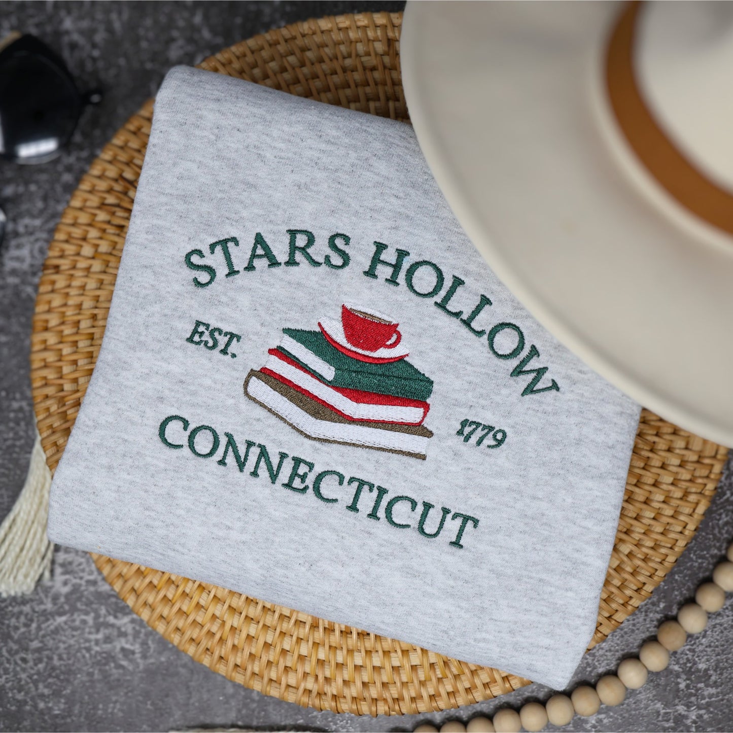 Stars Hollow Connecticut 1779 Crewneck Sweatshirt - Embroiderzilla