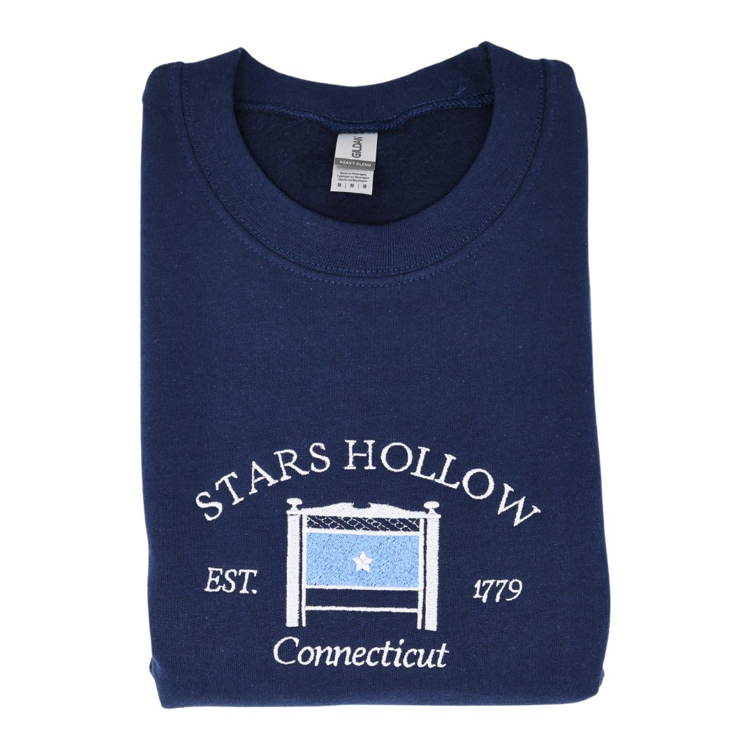 Stars Hollow Connecticut Est 1779 Embroidered Sweater - Embroiderzilla